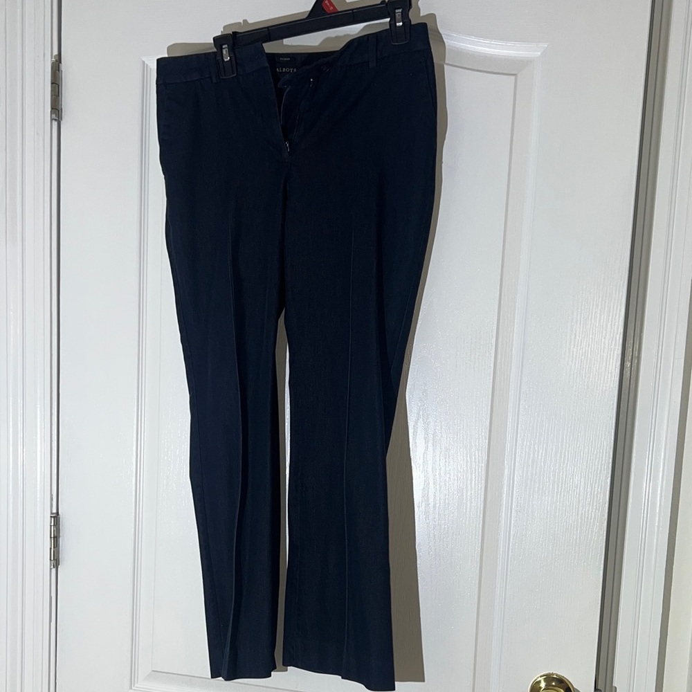 Talbots Dark Navy Boot-Cut Dress Pants